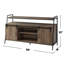 60-Inch TV Stand With Sliding Barn Doors