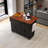 53.5'' Wood Farmhouse Kitchen Island With Power Outlet-627114809