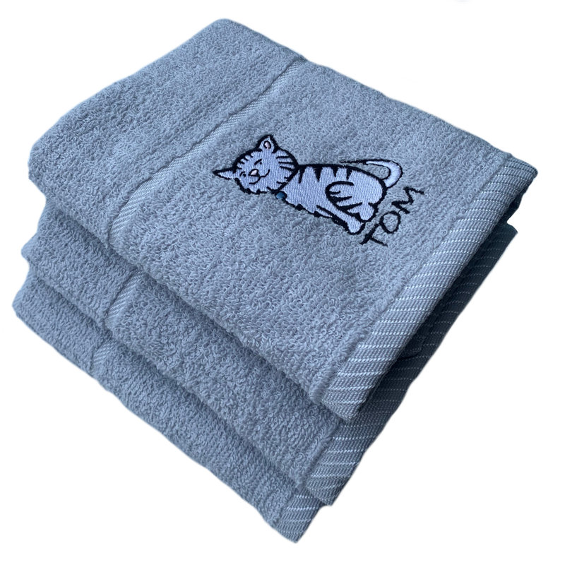 Cotton Embroidered Tea Towel Kitchen Towel