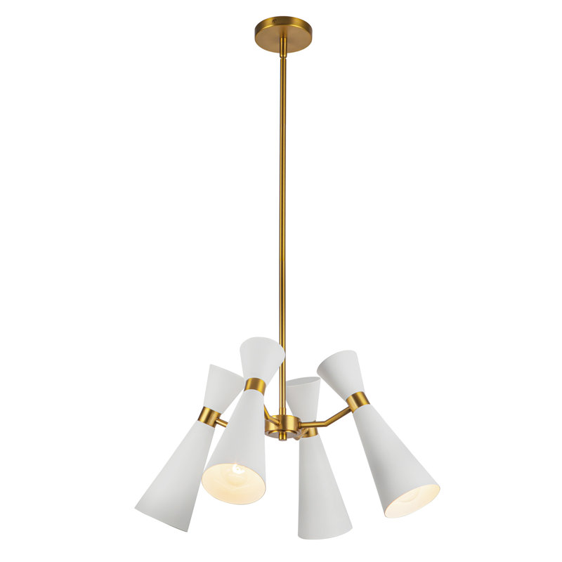 Lustre 24 po Blake, Blanc, Blanc