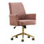 Fauteuil de bureau ergonomique à dossier moyen en tissu rayé avec support confortable, idéal pour travailler / étudier / se détendre