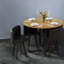 Ensemble de table de salle à manger moderne et peu encombrant avec chaises en cuir PU, style rustique pour la cuisine