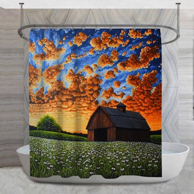 Rideau de douche Barn - Architecture salle de bain décor maison de campagne