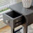 24'' Tall End Table, Narrow Side Table with Drawer and Shelves for Small Space-788587464
