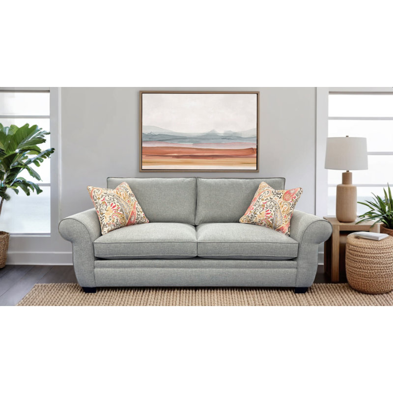 Porter Designs Oasis Transitional Sofa, Gray