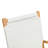 Walker Indoor Outdoor Folding Chair ,All Weather Lounge Chair, Solid Acacia Wood - Ivory