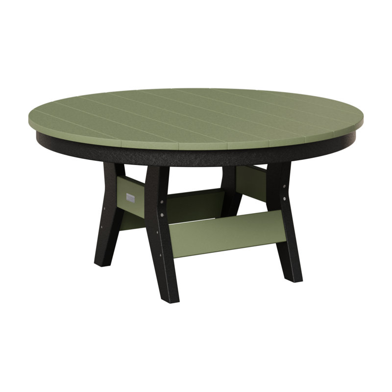 Harbor Outdoor Round Coffee Table, Black, Sage