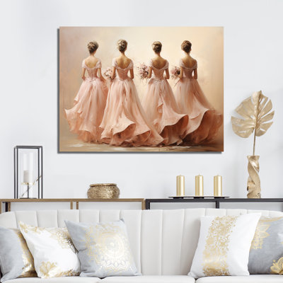 «Pink Balletic Elegance II - Dance», art mural