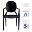 Chaise avec accoudoirs Amy King Louis-486661573