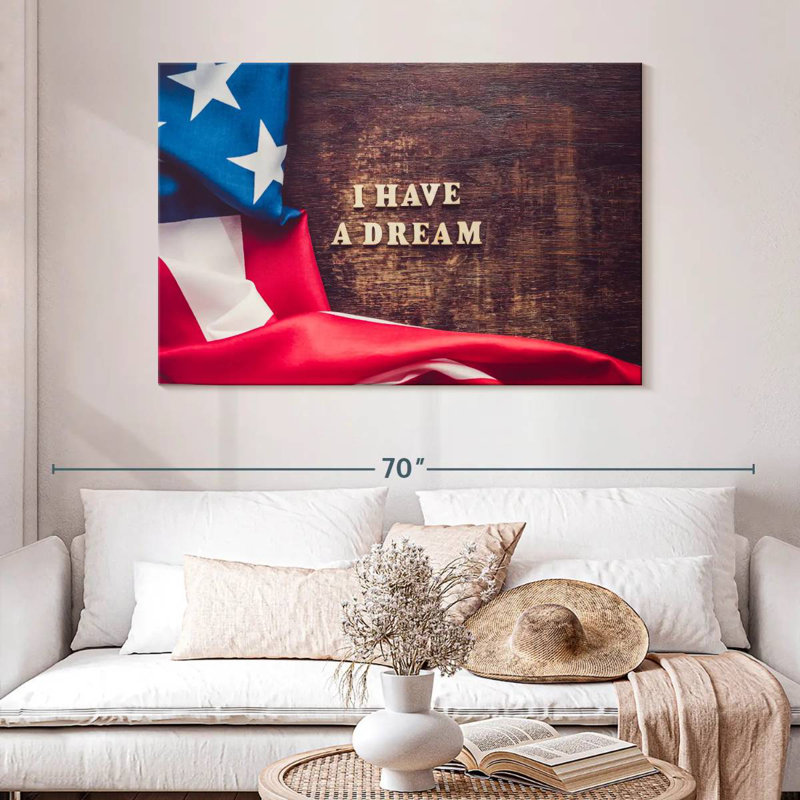 Drapeau américain Lelend I Have A Dream, H 32 po x l 48 po
