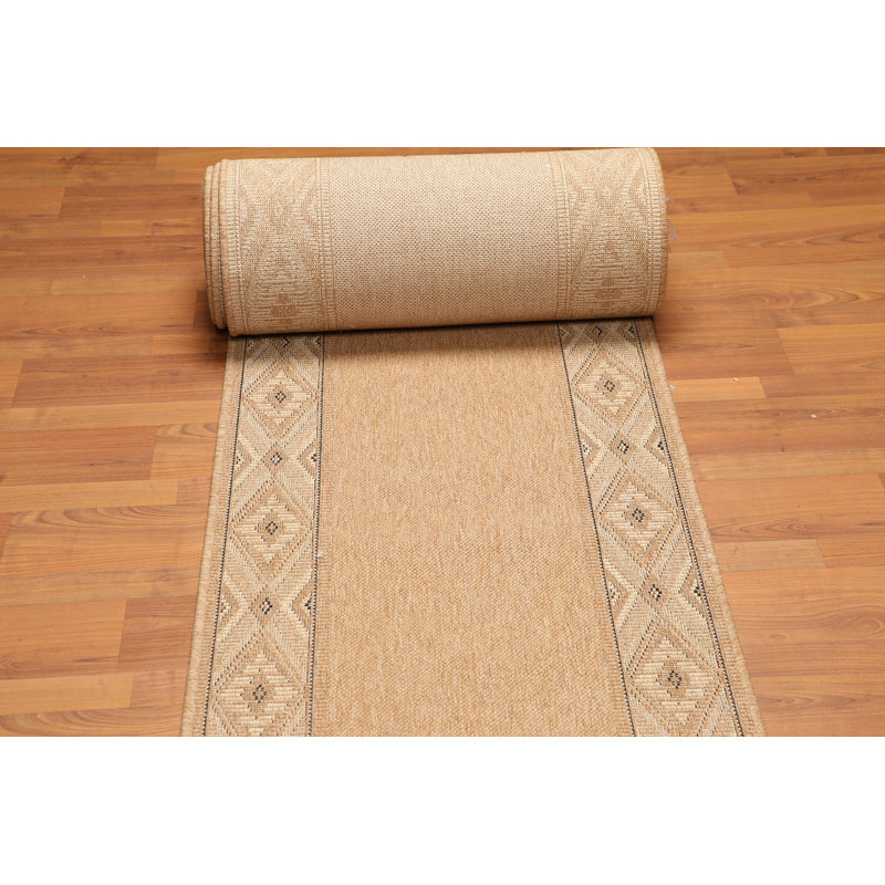 Tapis brun clair/beige transitionnel Fawcett