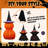 35" H Lighted Collapsible Halloween Pumpkins (Set of 2) 