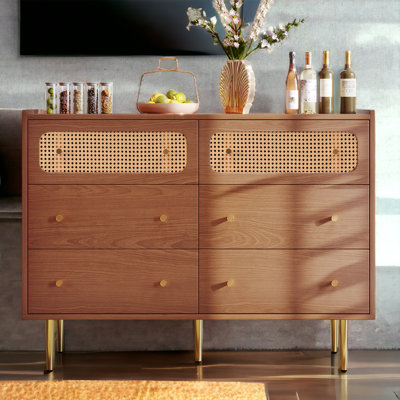 Ardingly 120 cm W Chest of 6 Drawers