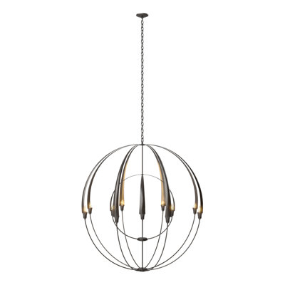 Lustre sphérique double 12 lumières Cirque