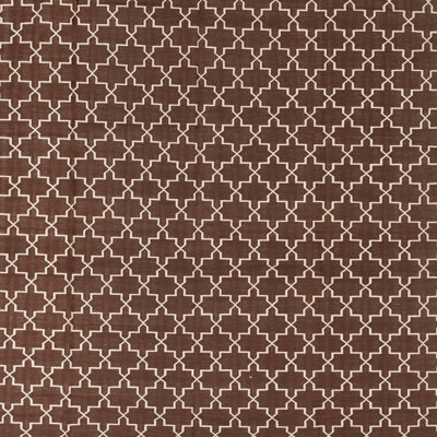 Brown Geometric Dhurrie Cotton Rug