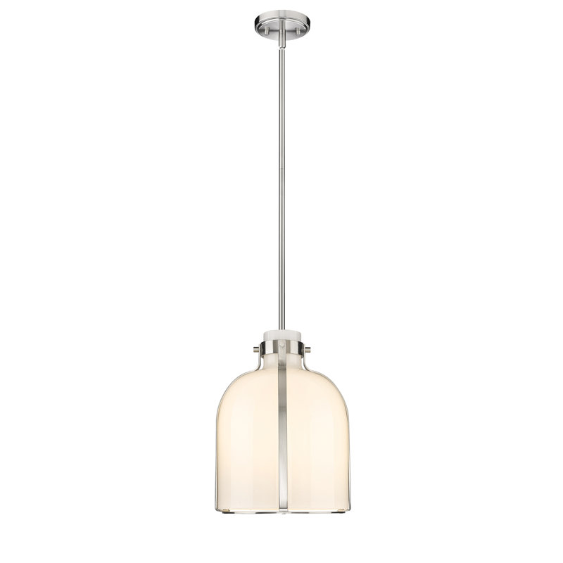 Walpole 1 - Light Candle Style Pendant, Brushed Nickel, 13.5" H x 9.75" W x 9.75" D
