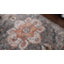 Tapis noir rétro à motif floral bohème Espinal Minos-49467076