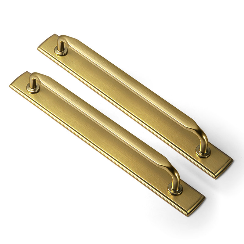 Ensemble de poignées de meuble-bar Classic Backplate （Style-G011), 7 9/16"