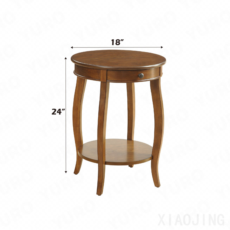 Accent Table, Alysa Walnut Finish, Walnut