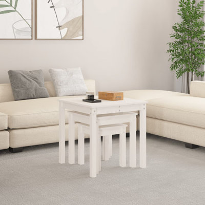 Bernards Solid Wood Nesting Tables