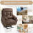 Muli 41.00 W 4 Large Power Motors Recliner with Lift Assist,Cup Holders-620118412