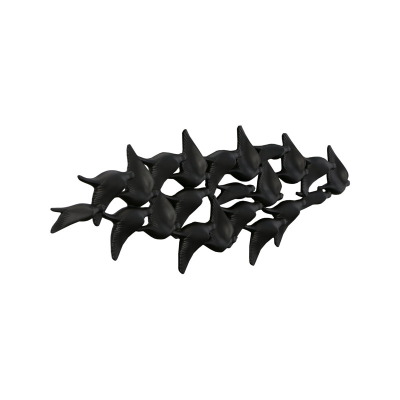 Flock of Birds Wall Décor, Black