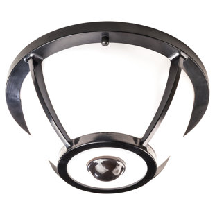 Matte Black LED Outdoor Flush Mount