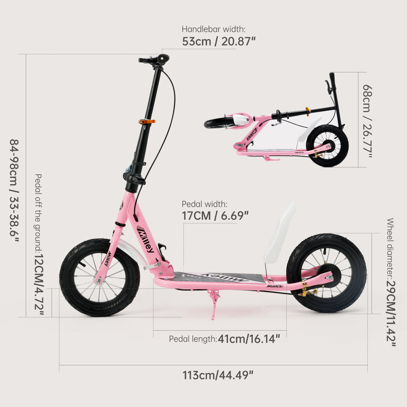 Bruce&Shark Scooter, Pink