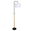 Lampe sur pied à arc avec abat-jour cylindrique