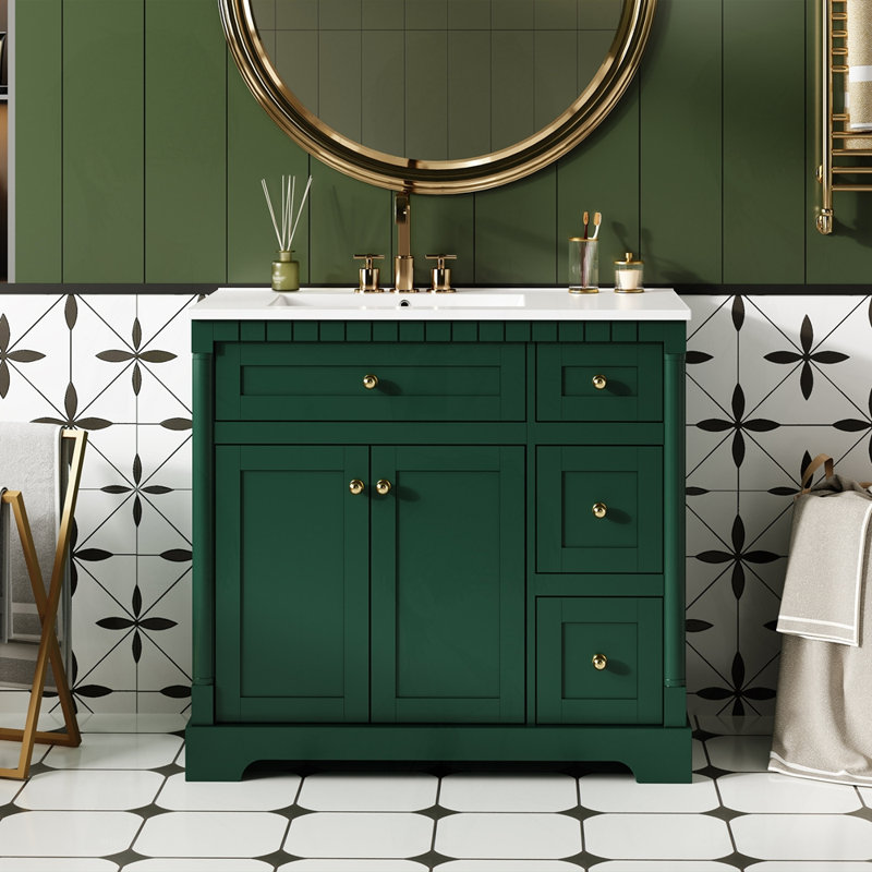 Meuble-lavabo 36 po avec comptoir pour salle de bain