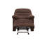 Fauteuil inclinable et oscillant en microfibre chocolat-1899459991