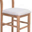 Ensemble de table de salle à manger à hauteur de comptoir 5 pièces Farmhouse avec 1 table rectangulaire et 4 chaises pour petits espaces-1493554985