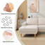 2-Piece 90" Upholstered L-Shaped Chenille Corner Sofa -2010216023
