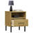 Nightstand Bedside Table with Drawer Bed Table Solid Pine Wood OSLO-527587096