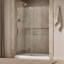 Composed Sliding Shower Door, 78 In. H X 56-1/8 - 59-7/8 In. W, With 3/8 In. Thick Crystal Clear Glass-1491379295