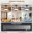 48" Tropical Brown Leaf 5 blades Ceiling Fan With Led Lights and Remote-1220273923