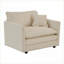 Canapés modulaires | Ensemble de canapé moderne 2 pièces 1 + 3 places, cadre en bois massif, pour le salon | Beige | Chenille