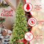 Arbre de Noël réaliste de 5 pi, 200 lumières à DEL blanc chaud, 610 pointes Pe +, structure à charnière pour les appartements