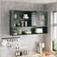 Armoire murale en verre 47,25 po à quatre portes-108658113