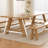 Japanese style full solid wood dining table set-107264251