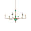 6 - Light Glass LED Chandelier