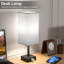 Lampe de chevet de chambre à coucher avec ports USB Ebern Designs: lampe de table grise avec USB C et table de chevet avec ports de charge, lampe de bureau compacte pour garçon, sans ampoule incluse