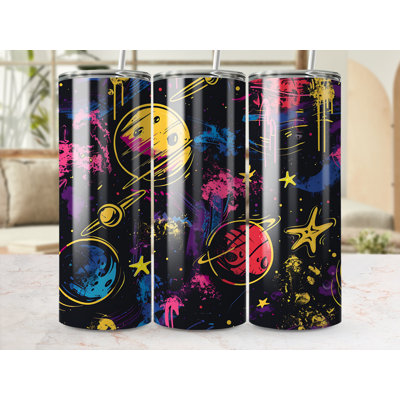 Choose Handmade Tumblers 591ml Vacuum Insulated Stainless Steel (18/8) Travel Tumbler with Straw