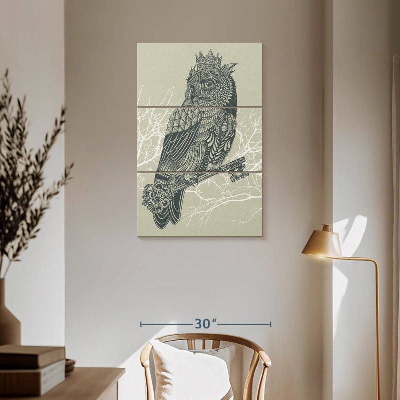 Brampt Owl King, 57" H x 36" W