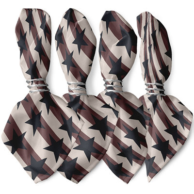 Wrand Polyester Striped Square Napkin