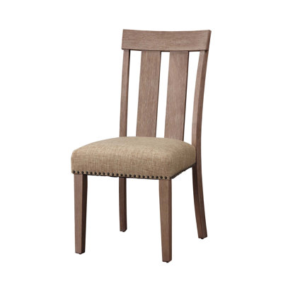 Chaise d'appoint en tissu et érable, ensemble de 2