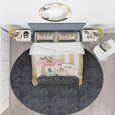 Polyester Weave / Muslin Floral Duvet Cover