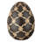 9" Resin Gilded Lattice Egg-2131159201