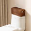  Panier de toilette en rotin pour salle de bain, brun