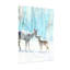 Animaux, hiver, forêt de cerfs, neige, scène artistique-2083893590